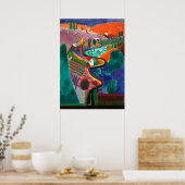 Poster Œuvre d'art de David Hockney (Cuisine)