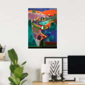 Poster Œuvre d'art de David Hockney (Bureau à domicile)