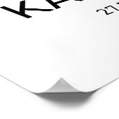 Poster Œuvre d'art de Kathmandou en encre - Pagodes et (Coin)