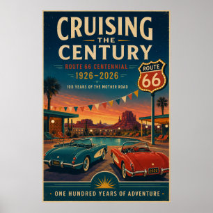 Poster Œuvre d'art de la croisière centenaire au bord de