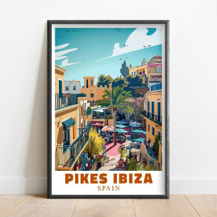 Poster Œuvre d'art de la discothèque Pikes Ibiza - Œuvre
