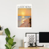 Poster Œuvre d'art de la plage de Monet (Bureau à domicile)
