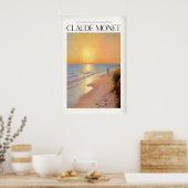 Poster Œuvre d'art de la plage de Monet (Cuisine)