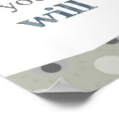 Poster Œuvre d'art de mur de citation pour la nurserie et (Coin)