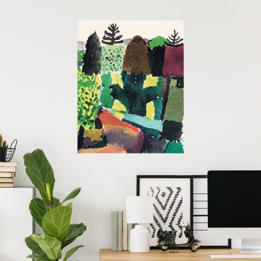 Poster Œuvre d'art de Paul Klee, Parc, (Bureau à domicile)