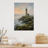 Poster Œuvre d'art de phare côtier (Cuisine)
