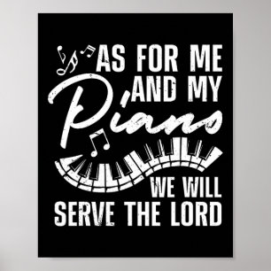 Poster Œuvre d'art de pianiste drôle pour hommes femmes p