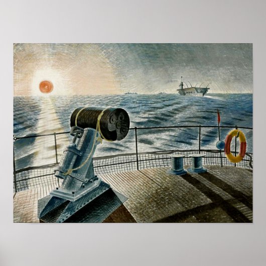 Poster Œuvre d'art de Ravilious - Le Soleil de minuit (Devant)
