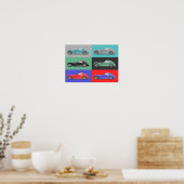 Poster Œuvre d'art de voiture rétro (Cuisine)