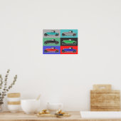 Poster Œuvre d'art de voiture rétro (Cuisine)