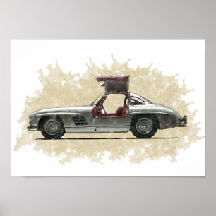 Poster Œuvre d'art de voiture rétro