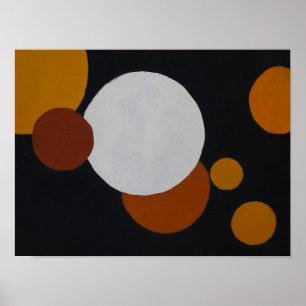 Poster Œuvre d'art géométrique minimaliste du milieu du s