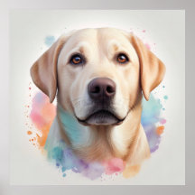 Œuvre d'art magique au pastel du Labrador Retrieve