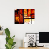 Poster Oeuvre d'art moderne créative professionnelle Abst (Bureau à domicile)