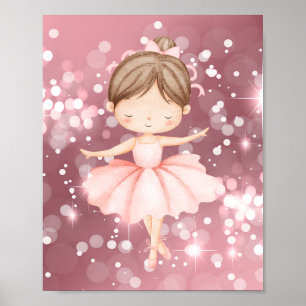 Poster Œuvre d'art murale ballerine