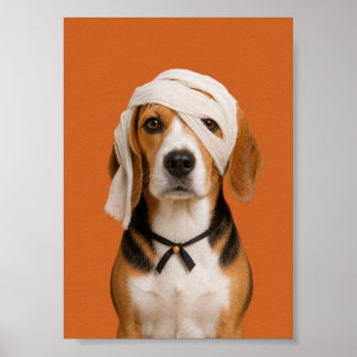 Poster Œuvre d'art murale Beagle — Portrait de mummy pour