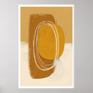 Poster Œuvre d'art murale Cercles de coucher de soleil -
