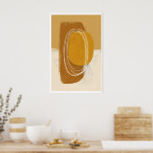 Poster Œuvre d'art murale Cercles de coucher de soleil - (Cuisine)