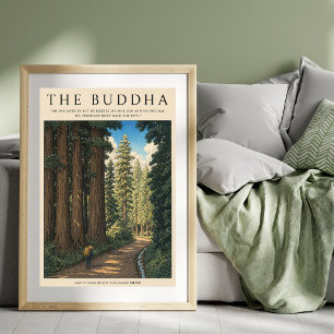Poster Œuvre d'art murale citation de Bouddha   Paysage f