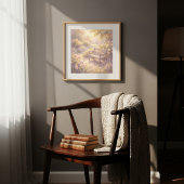 Poster Œuvre d'art murale de banc de jardin