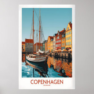 Poster Œuvre d'art murale de Copenhague