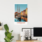Poster Œuvre d'art murale de Copenhague (Bureau à domicile)