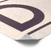 Poster Œuvre d'art murale de dune dans le style d'affiche (Coin)