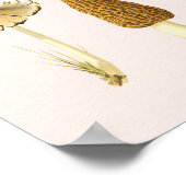 Poster Œuvre d'art murale de graphique de champignons vin (Coin)