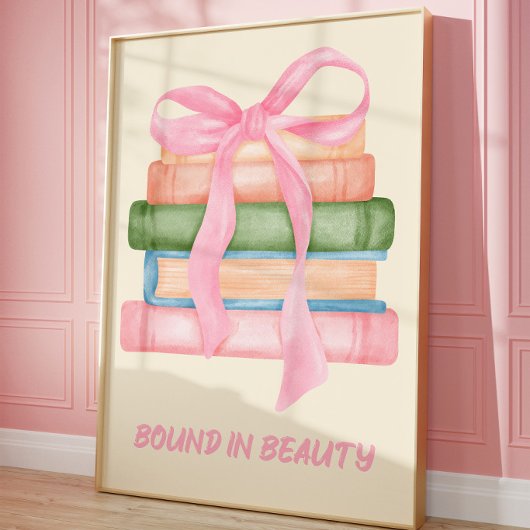 Poster Œuvre d'art murale de lecture coquette