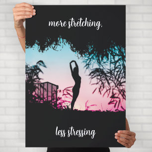 Poster Œuvre d'art murale de motivation de yoga