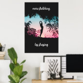 Poster Œuvre d'art murale de motivation de yoga (Bureau à domicile)