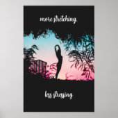 Poster Œuvre d'art murale de motivation de yoga (Devant)