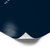 Poster Œuvre d'art murale de poisson blanc Pixel Glitch (Coin)