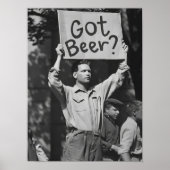 Poster Oeuvre d'art murale de protestation contre la bièr (Devant)