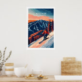 Poster Œuvre d'art murale de ski Attitash 1 (Cuisine)