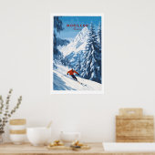 Poster Œuvre d'art murale de ski Morillon (Cuisine)