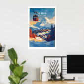 Poster Œuvre d'art murale de Verbier 1 (Bureau à domicile)