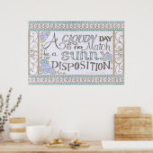 Poster Œuvre d'art murale Disposition ensoleillée (Cuisine)