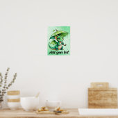 Poster Œuvre d'art murale Dragon Pastel 11x14 (Cuisine)
