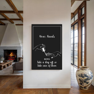 Poster Œuvre d'art murale élégante pour salon de manucure