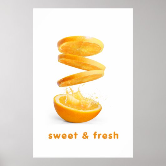 Poster Œuvre d'art murale en fruits Splash d'été (Devant)