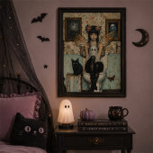Poster Œuvre d'art murale Halloween de fée gothique fantô