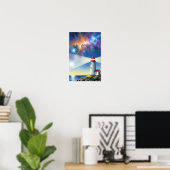 Poster Œuvre d'art murale. Île du phare (Bureau à domicile)