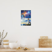 Poster Œuvre d'art murale. Île du phare (Cuisine)