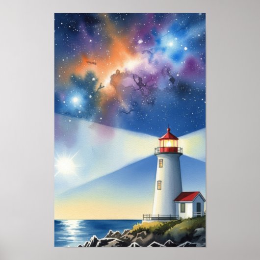 Poster Œuvre d'art murale. Île du phare (Devant)