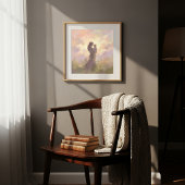 Poster Œuvre d'art murale mère et enfant