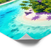 Poster Œuvre d'art murale. Petites îles (Coin)