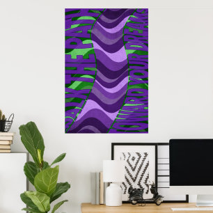 Poster Œuvre d'art murale pour chemin vers vos rêves