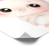 Poster Oeuvre d'art murale représentant un adorable lapin (Coin)