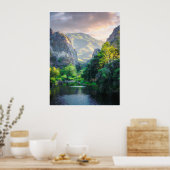 Poster Œuvre d'art murale représentant un lever de soleil (Cuisine)